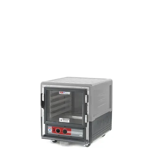 Metro Metro C533-HLFC-L-GY Undercounter Clear Door Mobile Heated Holding Cabinet, 120 Volts