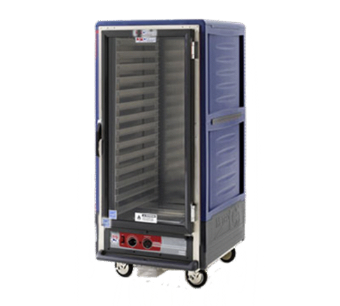 Metro C537-CFC-U-BU C5™ 3 Series with Blue Insulation Armour™ 3/4 Height Clear Door Insulated Mobile Proofing and Holding Cabinet, 120 Volts Metro C537-CFC-U-BU C5™ 3 Series with Blue Insulation Armour™ 3/4 Height Clear Door Insulated Mobile Proofing and Holding Cabinet, 120 Volts