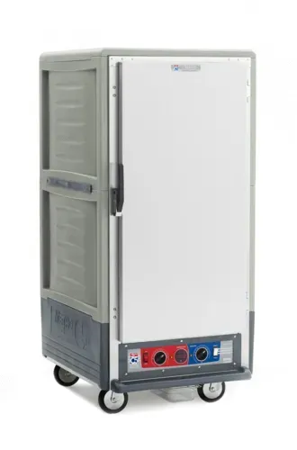 Metro C537-CFS-U-GYA C5™ 3 Series with Grey Insulation Armour™ 3/4 Height Solid Door Insulated Mobile Proofing and Holding Cabinet, 120 Volts