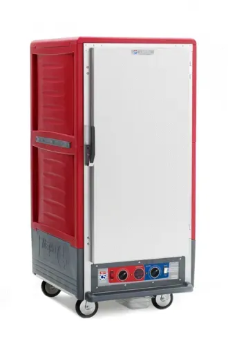 Metro C537-CLFS-4 C5™ 3 Series with Red Insulation Armour™ 3/4 Height Solid Door Insulated Mobile Proofing and Holding Cabinet, 120 Volts