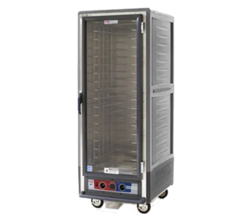 Metro C539-CFC-L-GYA C5™ 3 Series with Grey Insulation Armour™ Full Height Clear Door Insulated Mobile Proofing and Holding Cabinet, 120 Volts