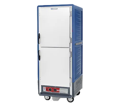 Metro C539-HDS-U-BUA C5™ 3 Series with Blue Insulation Armour™ Full Height Solid Door Mobile Heated Holding Cabinet, 120 Volts