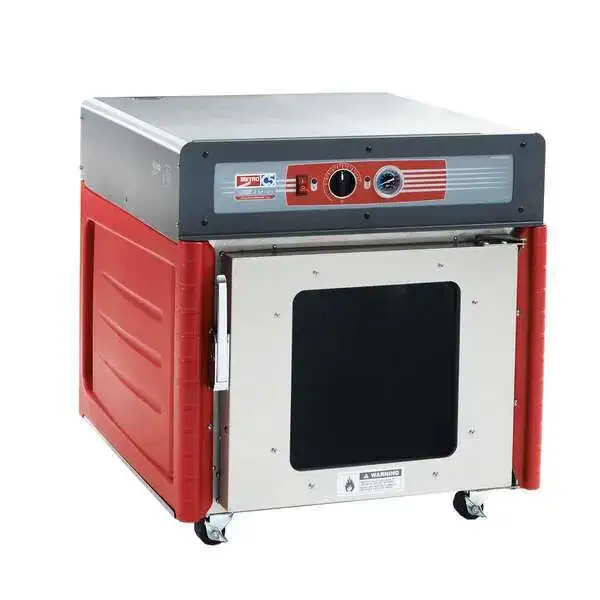 Metro C543-ASFC-L C5™ 4 Series with Insulation Armour™ Plus Undercounter Clear Door Mobile Heated Holding Cabinet, 120 Volts