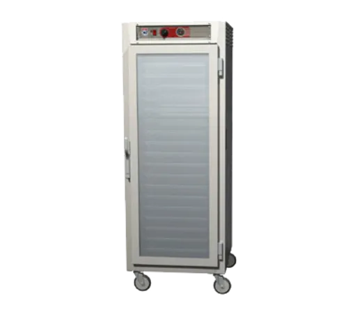 Metro C569L-SFC-LPFCA C5™ 6 Series Clear Door Mobile Pass-Thru Heated Holding Cabinet, 120 Volts