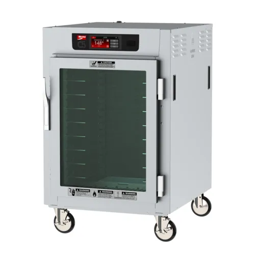Metro C585-SFC-UPFS C5™ 8 Series Clear Door Mobile Pass-Thru Heated Holding Cabinet, 120 Volts
