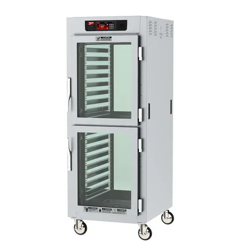 Metro C589-SDC-LPDCA C5™ 8 Series Clear Door Mobile Pass-Thru Heated Holding Cabinet, 120 Volts