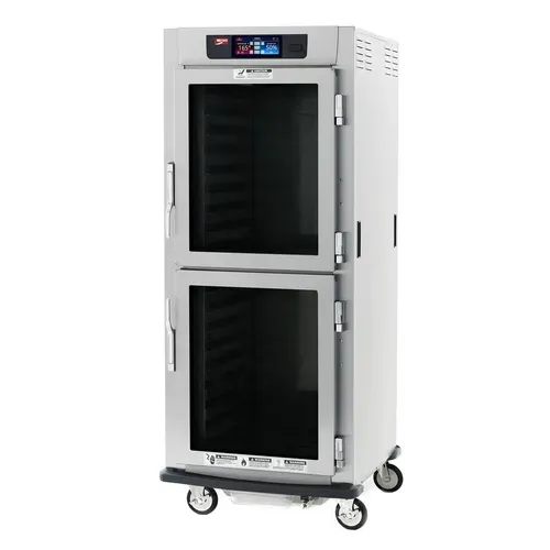 Metro C599-SDC-LPDSA C5™ 9 Series Full Height Clear/Solid Door Insulated Mobile Pass-Thru Proofing and Holding Cabinet, 120 Volts