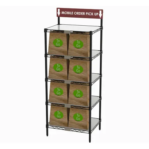 Metro Metro CR1824TGSR To-Go Order Pick-Up Station with Sign