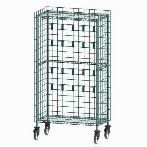 Metro Metro CR183670-UTNK3 Mobile Utensil Rack,  (4) 18"D x 60"W SmartWall Wire Grids