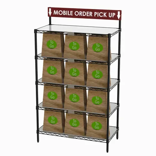 Metro Metro CR1836TGSR To-Go Order Pick-Up Station with Sign