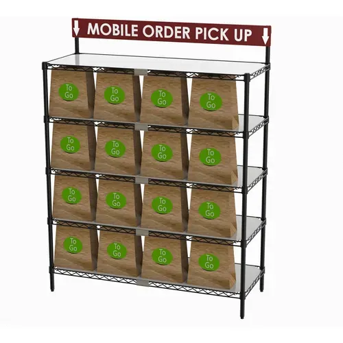 Metro Metro CR1848TGSR To-Go Order Pick-Up Station with Sign