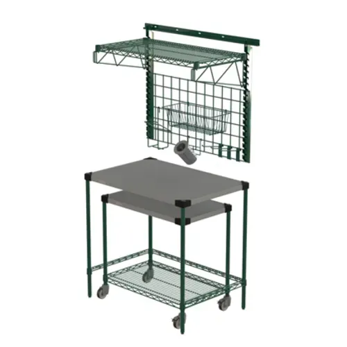 Metro Metro CR2436PTSW Prep Table with SmartWall and Cart