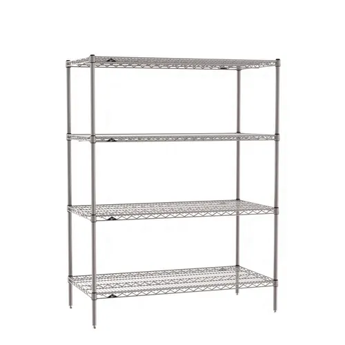 Metro Metro SE-214863K4-S-4 Super ErectaВ® 4 Shelf Metroseal Gray Epoxy Starter Wire Shelving Unit