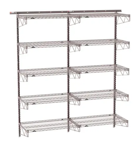 Metro Metro SW-2172K4-85-5TIER SmartWall Tall Wall Shelving Kit