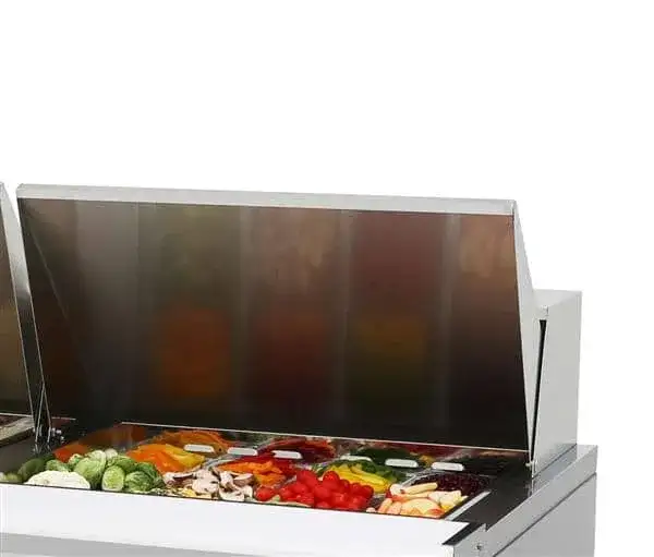 Turbo Air Turbo Air MST-60-24-N 60.25'' 2 Door Counter Height Mega Top Refrigerated Sandwich / Salad Prep Table