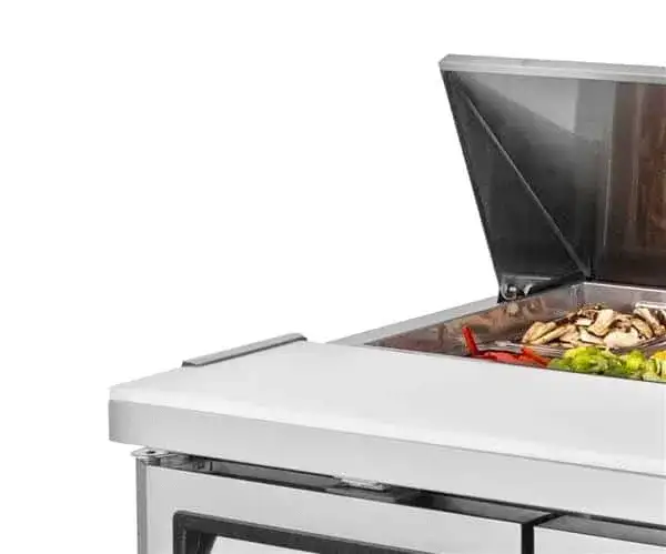Turbo Air Turbo Air MST-60-24-N 60.25'' 2 Door Counter Height Mega Top Refrigerated Sandwich / Salad Prep Table