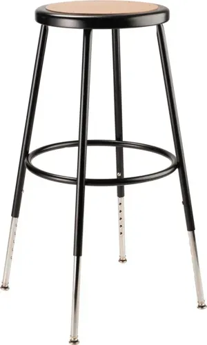 National Public Seating National Public Seating 6224H-10 NPS® 25"-33" Height Adjustable Heavy Duty Steel