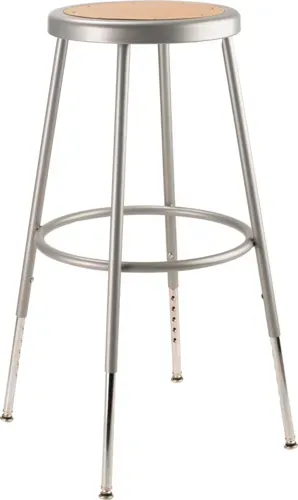 National Public Seating National Public Seating 6224H NPS® Heavy Duty Steel Stool