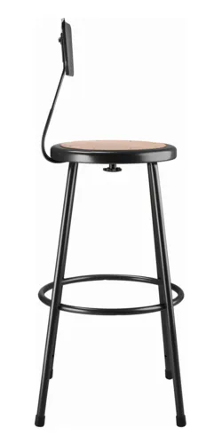 National Public Seating National Public Seating 6230B-10 NPS® Heavy Duty Steel Stool with Backrest