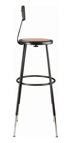 National Public Seating National Public Seating 6230HB-10 NPS® Heavy Duty Steel Stool with Backrest