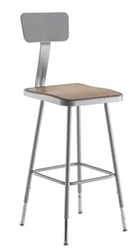 National Public Seating National Public Seating 6324HB NPS® 25"-33" Height Adjustable Heavy Duty Steel