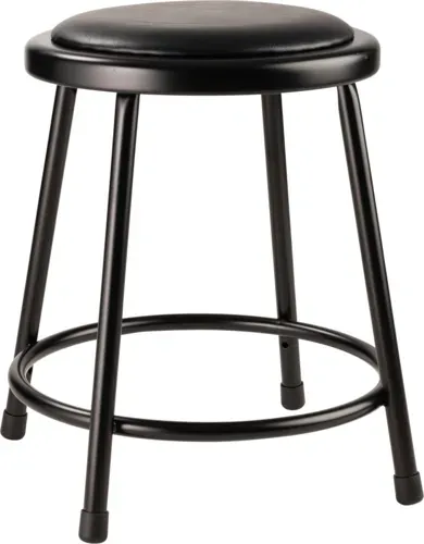 National Public Seating National Public Seating 6418-10 NPS® Vinyl Padded Steel Stool