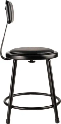 National Public Seating National Public Seating 6418B-10 NPS® Heavy Duty Vinyl Padded Steel Stool with