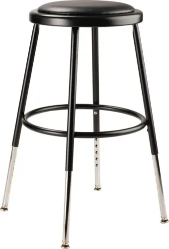 National Public Seating National Public Seating 6418H-10 NPS® 19"-27" Height Adjustable Heavy Duty Vinyl