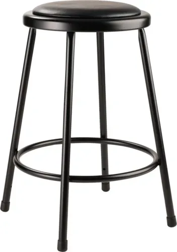 National Public Seating National Public Seating 6424-10 NPS® Vinyl Padded Steel Stool
