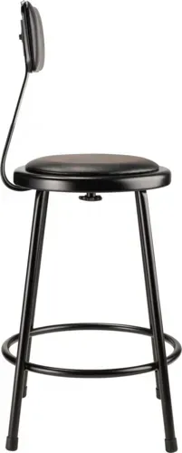 National Public Seating National Public Seating 6424B-10 NPS® Heavy Duty Steel Stool with Backrest