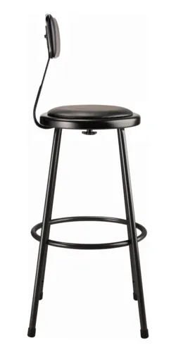 National Public Seating National Public Seating 6430B-10 NPS® Heavy Duty Steel Stool with Backrest