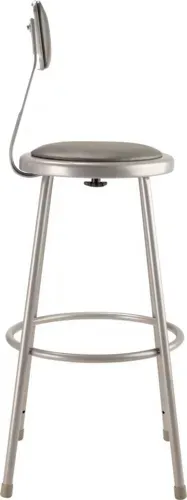 National Public Seating National Public Seating 6430B NPS® 30" Heavy Duty Vinyl Padded Steel Stool with