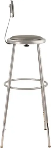 National Public Seating National Public Seating 6430HB NPS® Heavy Duty Steel Stool with Backrest