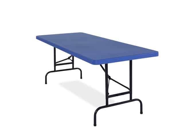 National Public Seating BTA-3072-04 All-American ADJ. Rectangular Folding Table Blue or Red National Public Seating BTA-3072-04 All-American ADJ. Rectangular Folding Table Blue or Red