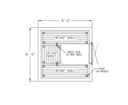 Nor-Lake KODB1012-C Walk-In Cooler & Top Mounted Compressor