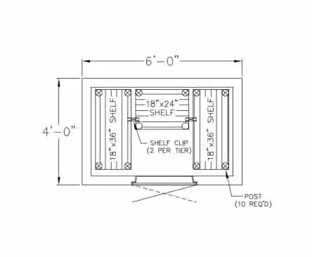 Nor-Lake KODB1012-C Walk-In Cooler & Top Mounted Compressor