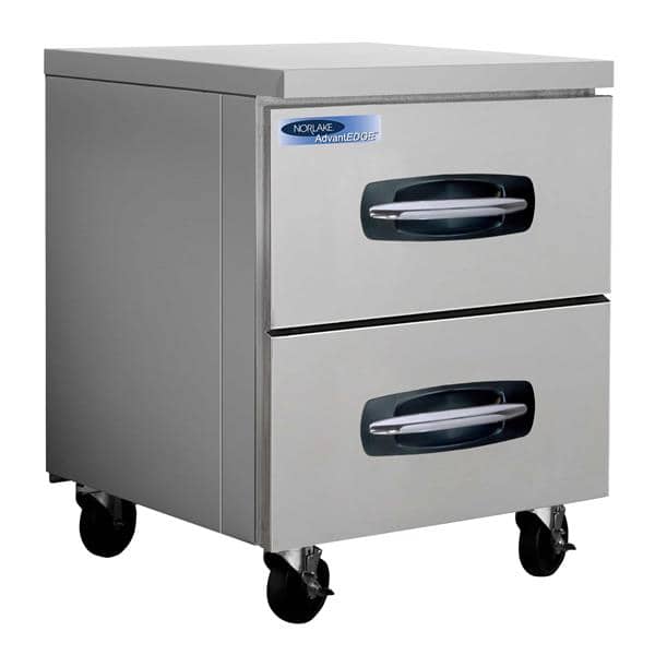 Nor-Lake NLUR27A-001B 27.5'' 1 Section Undercounter Refrigerator with 2 Drawers and Side / Rear Breathing Compressor Nor-Lake NLUR27A-001B 27.5'' 1 Section Undercounter Refrigerator with 2 Drawers and Side / Rear Breathing Compressor