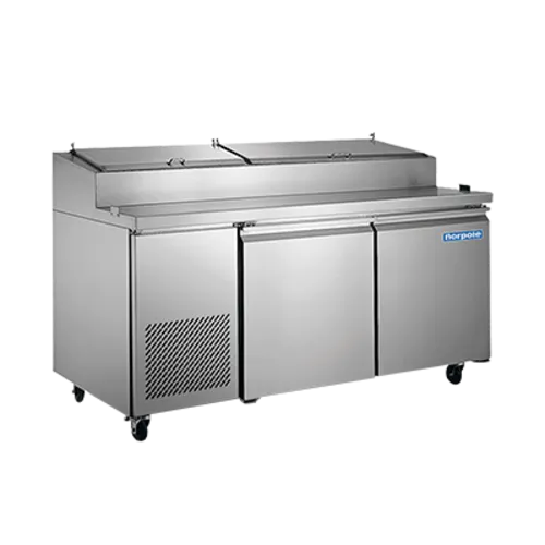 Norpole NP2R-PT 71.00'' 2 Door Refrigerated Pizza Prep Table