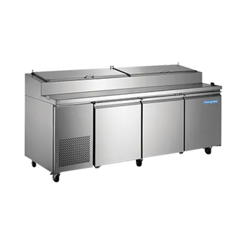 Norpole NP3R-PT 92.00'' 3 Door Refrigerated Pizza Prep Table