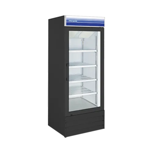 Norpole NPGF1-SB 31.00'' 23 cu.ft 1 Section Black Glass Door Merchandiser Freezer