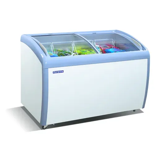 Norpole Norpole NPSC49W 12.7 Cubic Feet Curved Chest Freezer