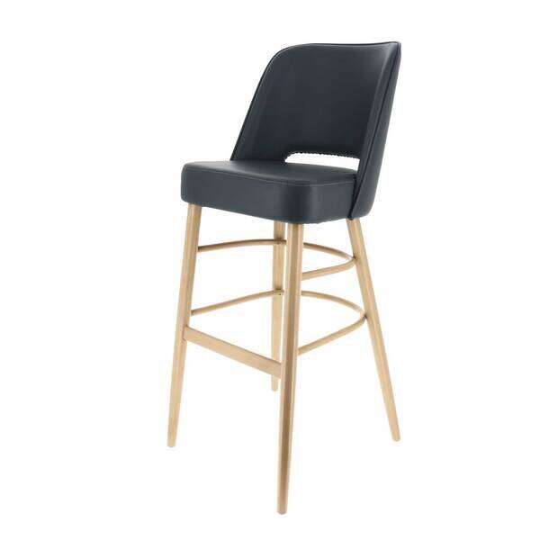 Original Wood Seating POPPIN B XL FP GR8 Poppin Bar Stool extra wide