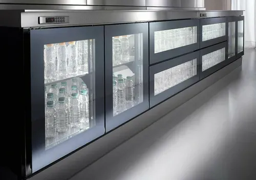 Oscartek Oscartek REFRIGERATED COUNTERS RC3000TA 118.11'' 5 Door Worktop Refrigerator with Front Breathing Compressor -
