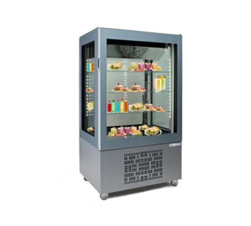 Oscartek Oscartek VISION V8314D H60 34.00'' Silver 1 Section Swing Refrigerated Glass Door Merchandiser