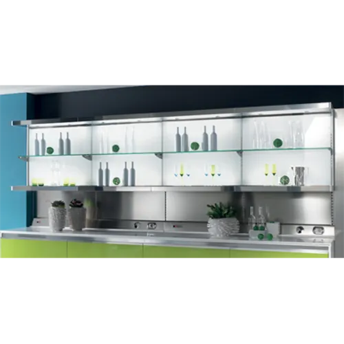 Oscartek Oscartek WALL SHELVING DISPLAY WS1 1250 CE Glass Wall-Mounted Shelf Display - 49.21"W x 19.92"D