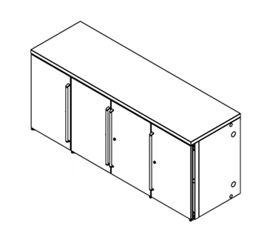 Perlick Corporation Corporation BBRN80 Narrow Door Refrigerated Back Bar Cabinet Perlick Corporation Corporation BBRN80 Narrow Door Refrigerated Back Bar Cabinet