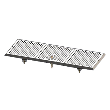 Perlick Corporation Corporation C18750-33-GRC C18000 Series Drip Tray with Rinser for Brewpipe Perlick Corporation Corporation C18750-33-GRC C18000 Series Drip Tray with Rinser for Brewpipe