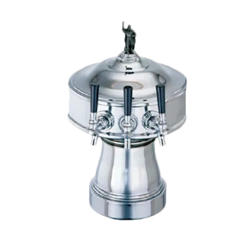 Perlick Corporation 4005-3BPC Gambrinus Draft Beer Tower, Countertop, Glycol-Cooled - 12-3/4" Diameter x 19-3/8"H