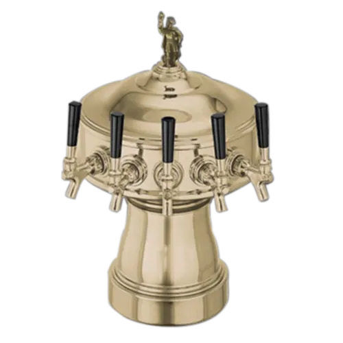 Perlick Corporation 4005-6BTF Gambrinus Draft Beer Tower, Countertop, Glycol-Cooled - 12-3/4" Diameter x 19-3/8"H