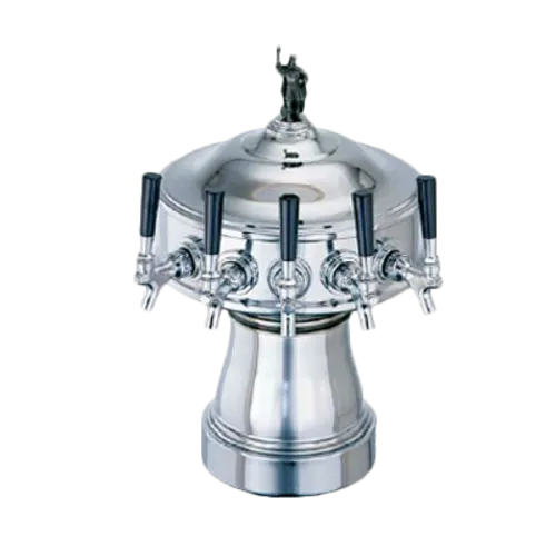 Perlick Corporation 4005D4BPC Gambrinus Draft Beer Tower, Countertop, Glycol-Cooled - 12-3/4" Diameter x 19-3/8"H